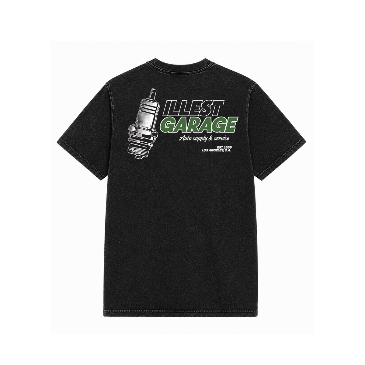 Garage Washed Gray Shock Tee