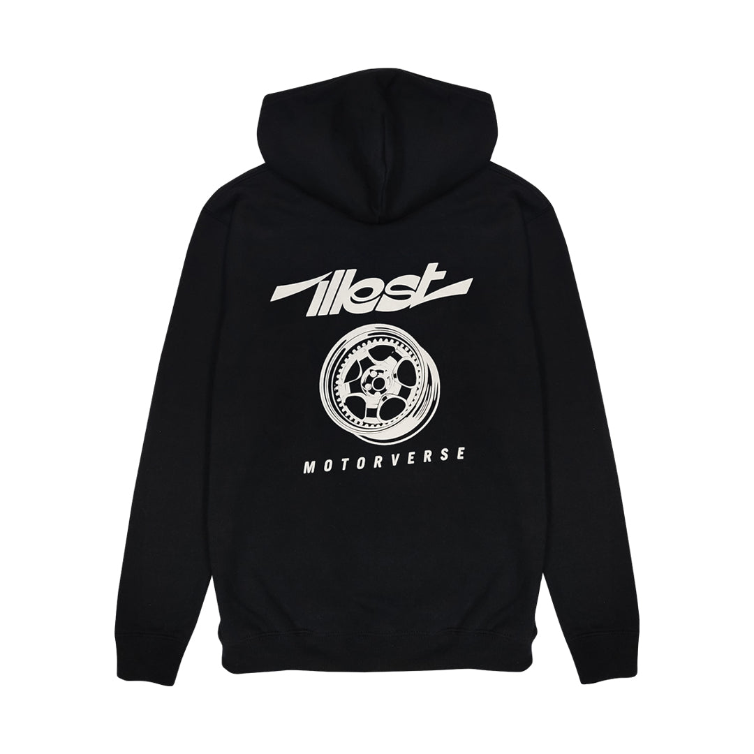 ILLEST MOTORVERSE ZIP HOODIE - BLACK