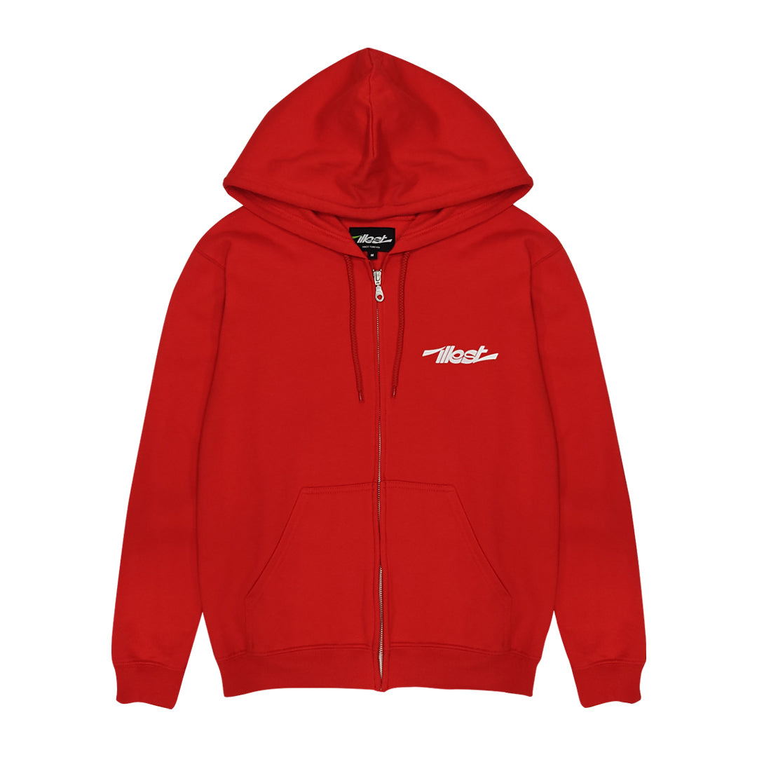 ILLEST MOTORVERSE ZIP HOODIE - RED