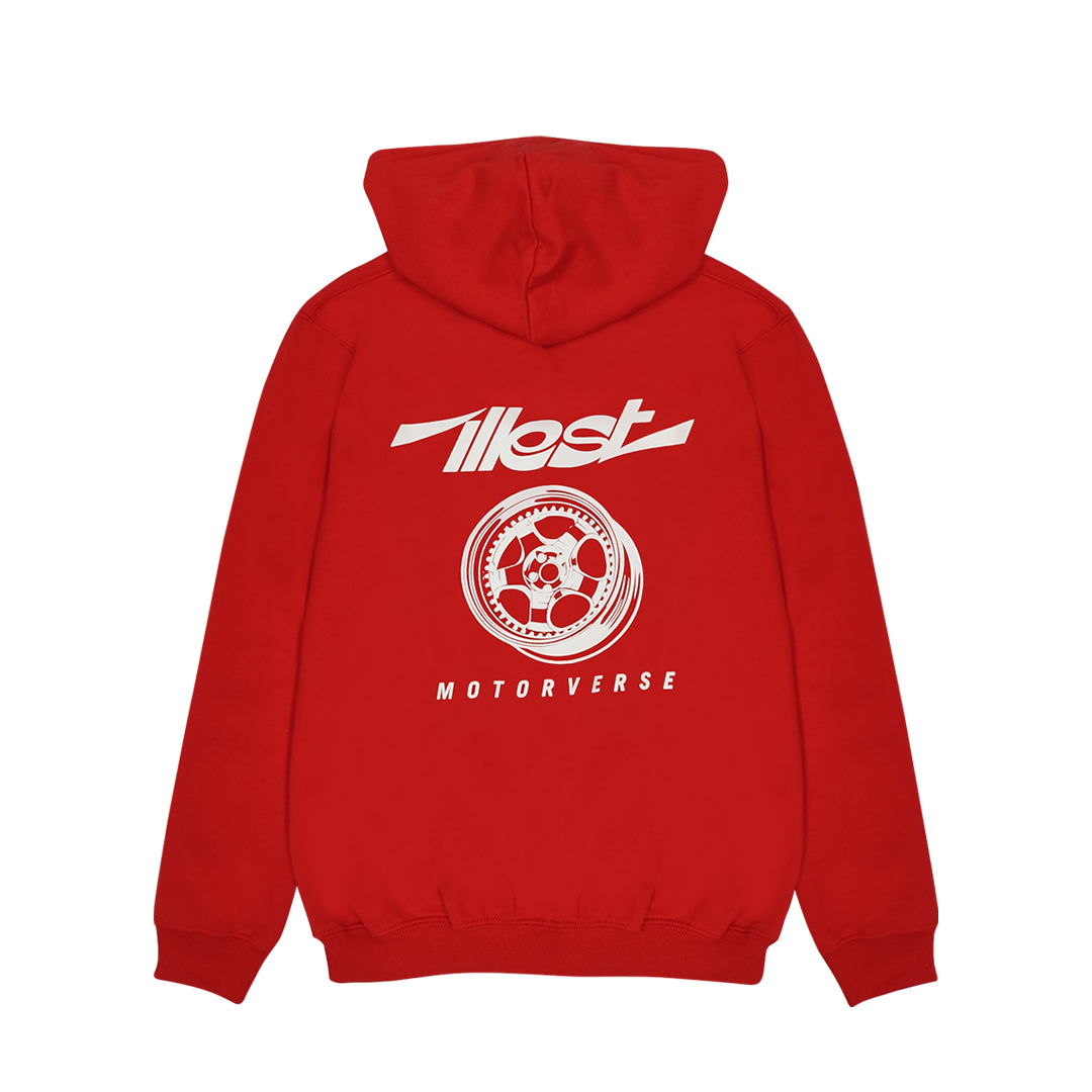 ILLEST MOTORVERSE ZIP HOODIE - RED