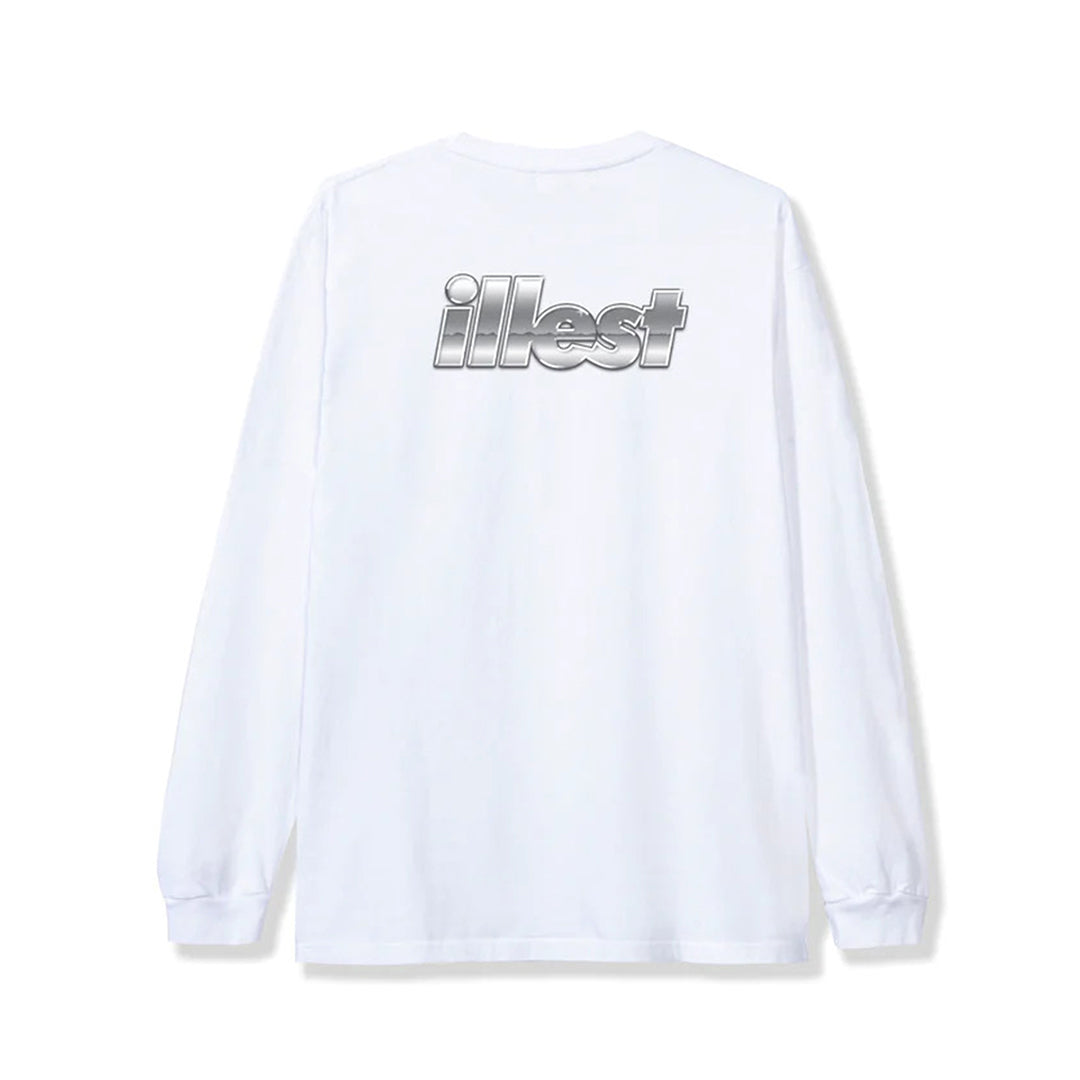 SNOWMAN LONG SLEEVE TEE - WHITE