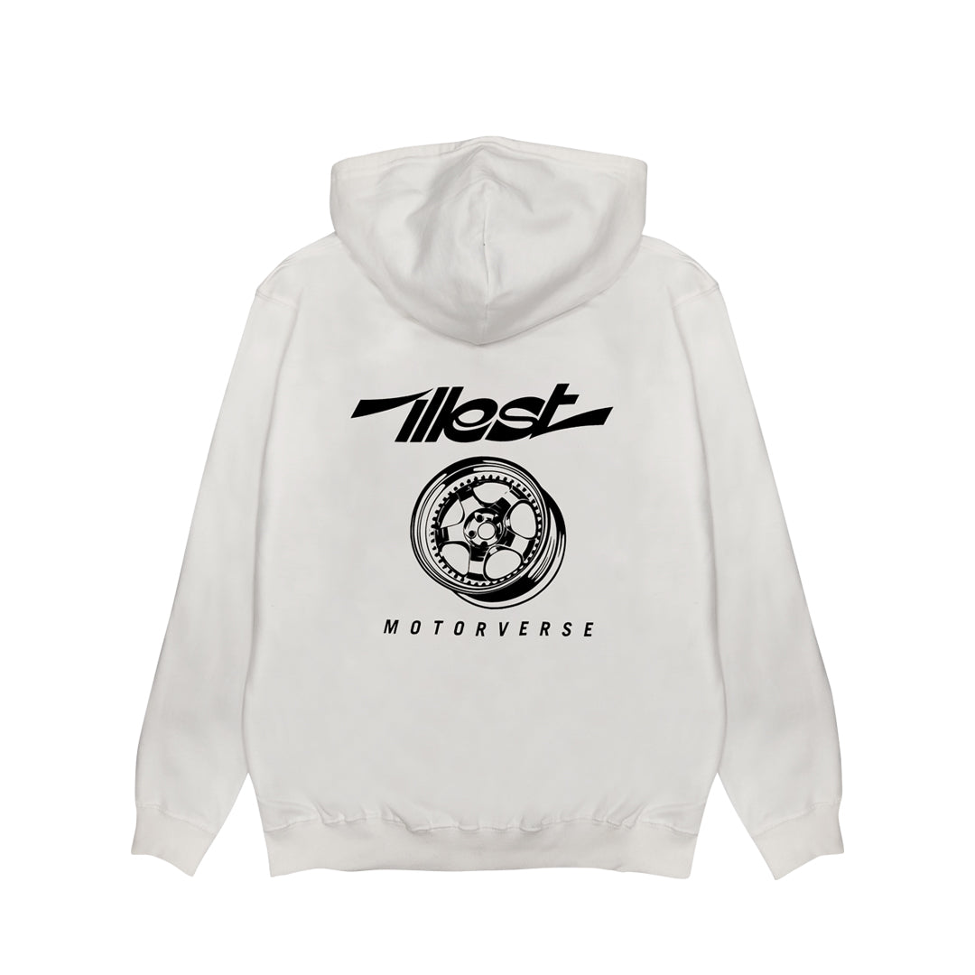 ILLEST MOTORVERSE ZIP HOODIE - WHITE