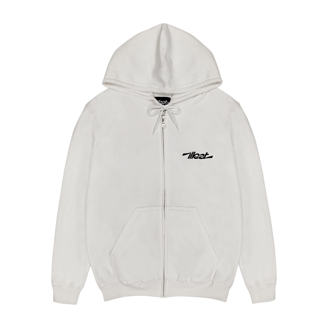 ILLEST MOTORVERSE ZIP HOODIE - WHITE