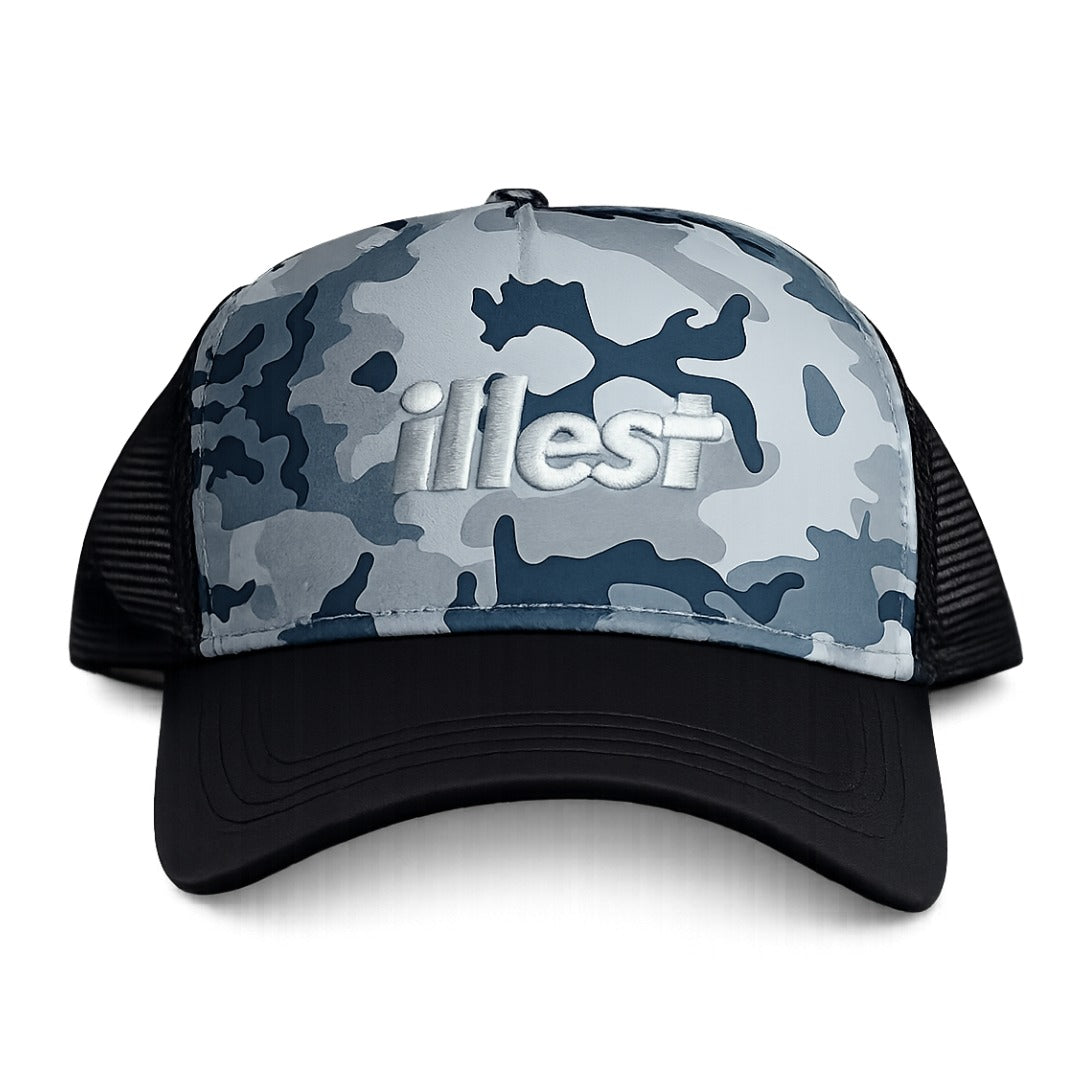 Gray Camo Trucker Cap