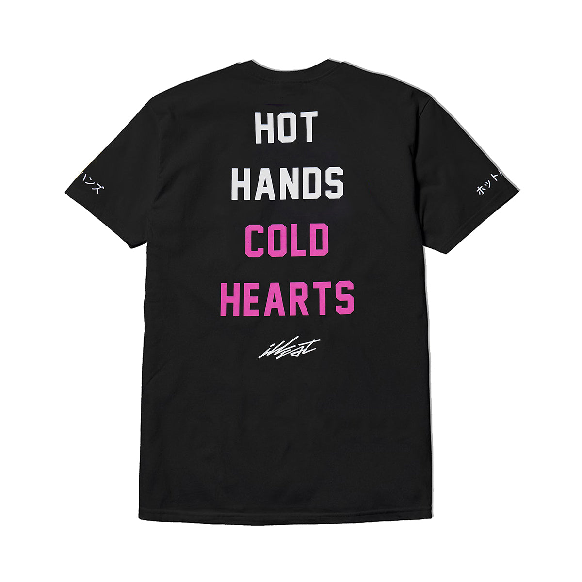 HOT HANDS COLD HEARTS BLACK SHORT SLEEVES TEE