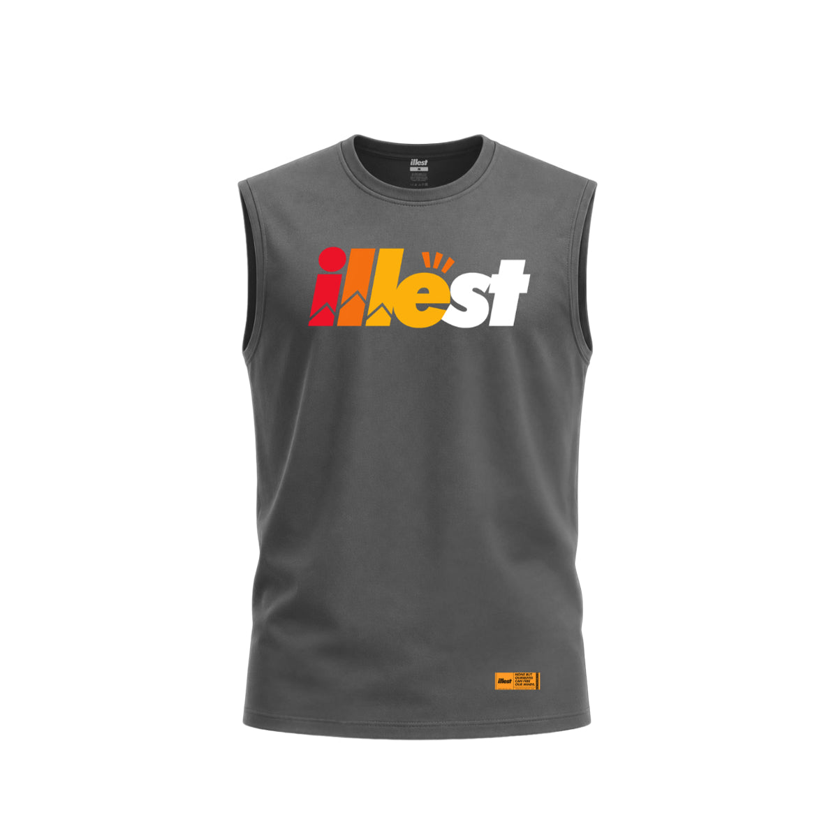Go Logo Muscle Tee - Gray