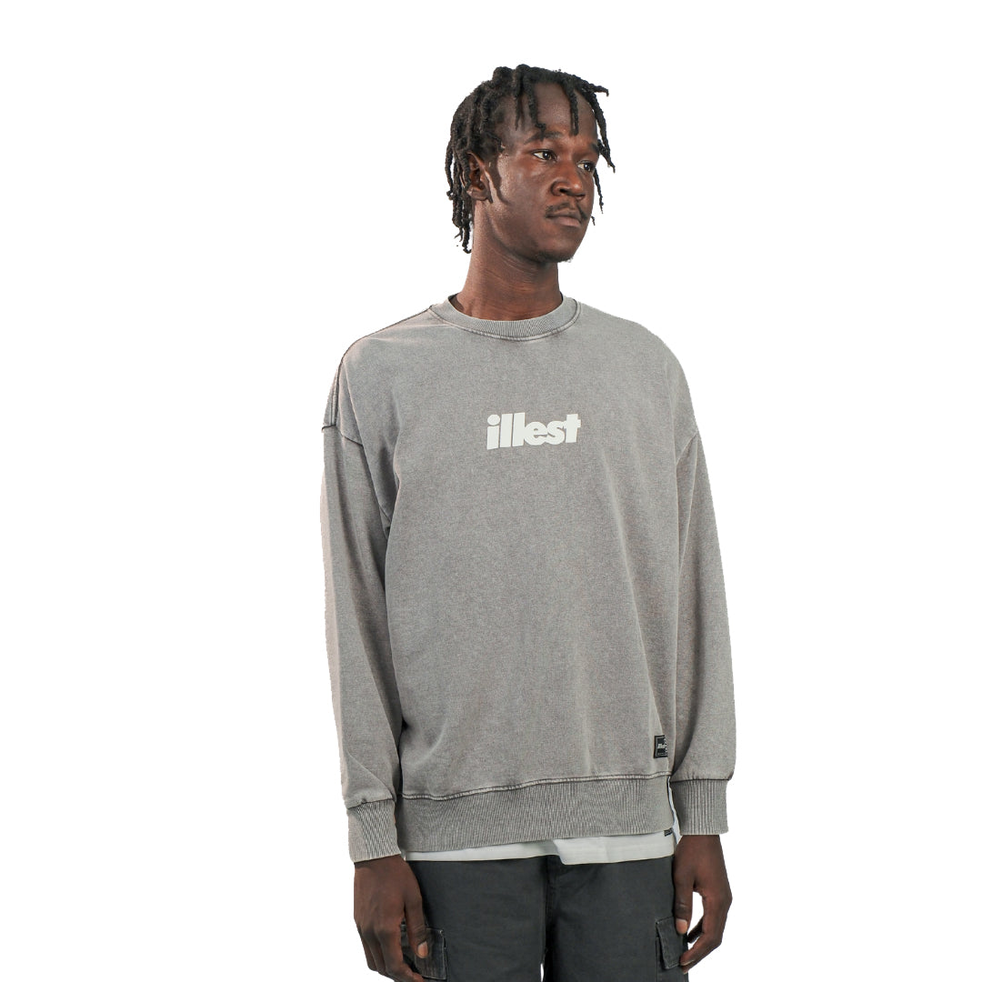 Wash Puff Sweatshirt - Grey