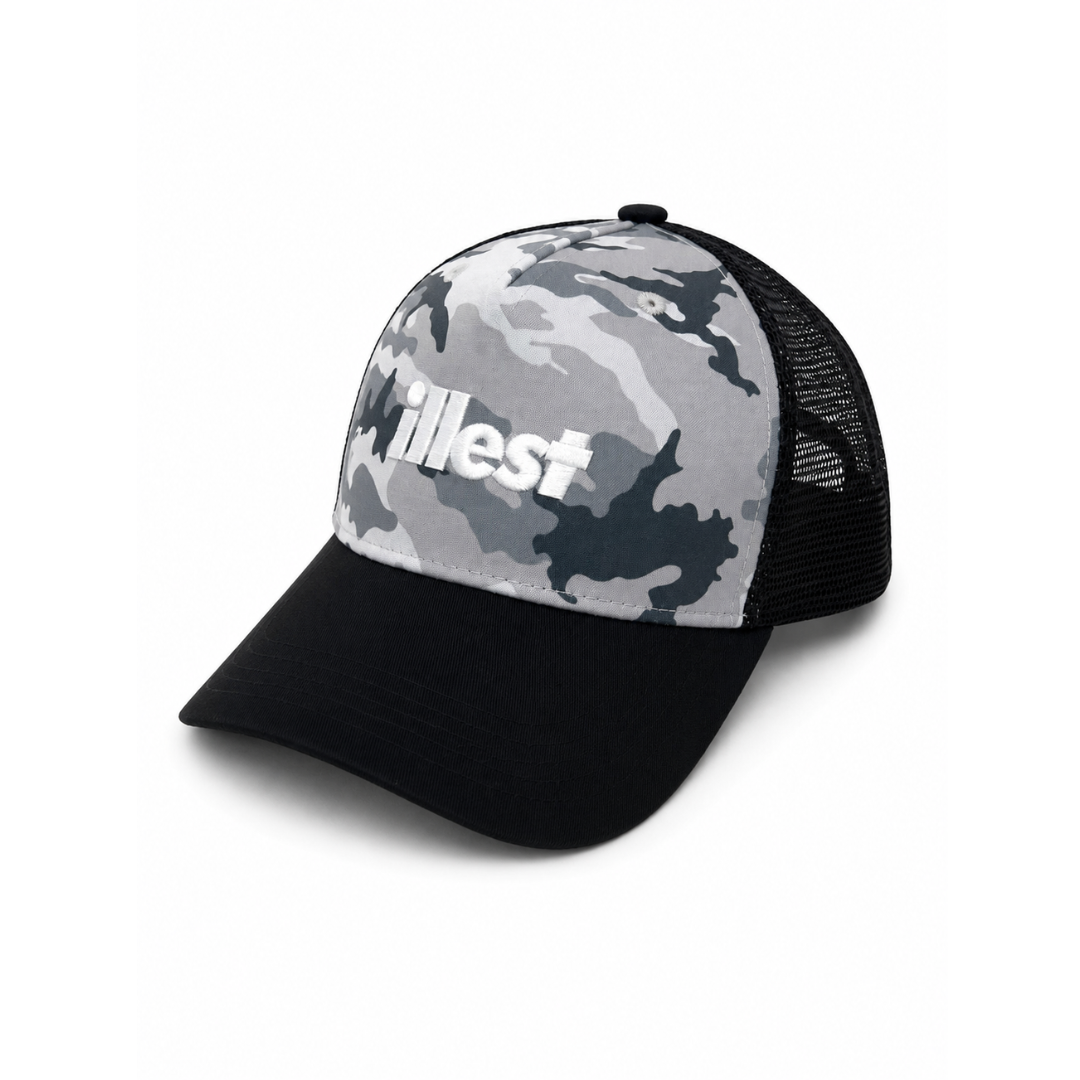 Gray Camo Trucker Cap