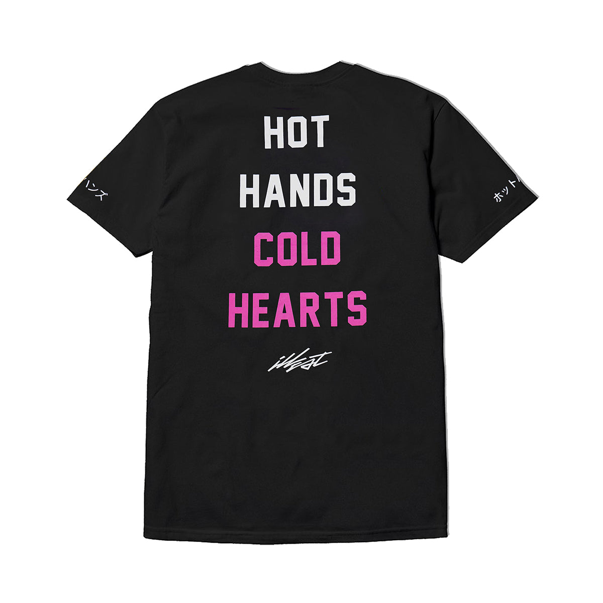 HOT HANDS COLD HEARTS TEE - BLACK
